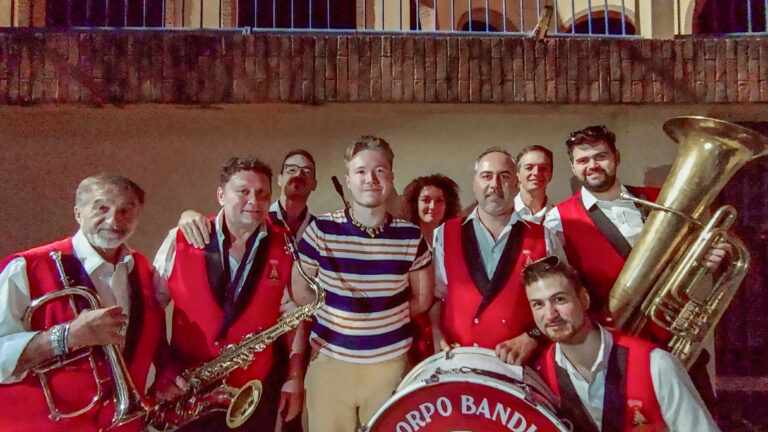 I musicisti del Corpo Bandistico di Cartoceto si esibiscono al Concerto di Alfa