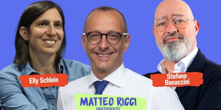Ricci con Schlein e Bonaccini: “Fino alla vittoria. Tutti in piazza a Pesaro il 17 settembre, per cambiare le Marche”