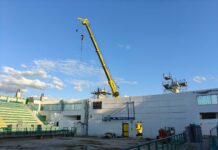 Avanzano i lavori di ampliamento e ristrutturazione del Paladionigi a Montecchio