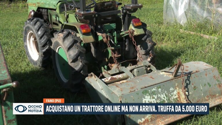 Acquistano un trattore online ma non arriva. Truffa da 5.000 euro. I consigli della Polizia – VIDEO