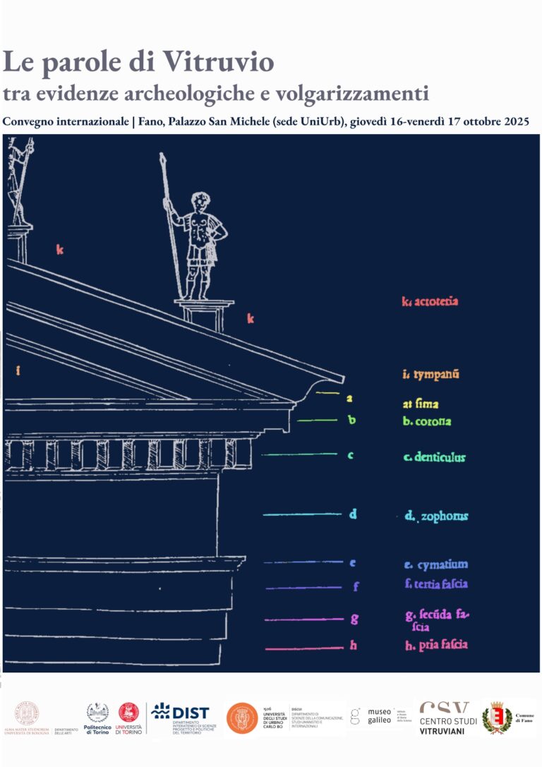 “Le parole di Vitruvio”: convegno il 16 e 17 ottobre a Palazzo San Michele