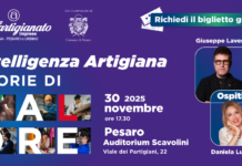 “Intelligenza Artigiana – Storie di Valore”: il 30 novembre all’Auditorium Scavolini l’evento organizzato da Confartigianato
