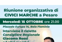 Incontro pubblico di Civici Marche a Pesaro: mercoledì in Piazzale Europa