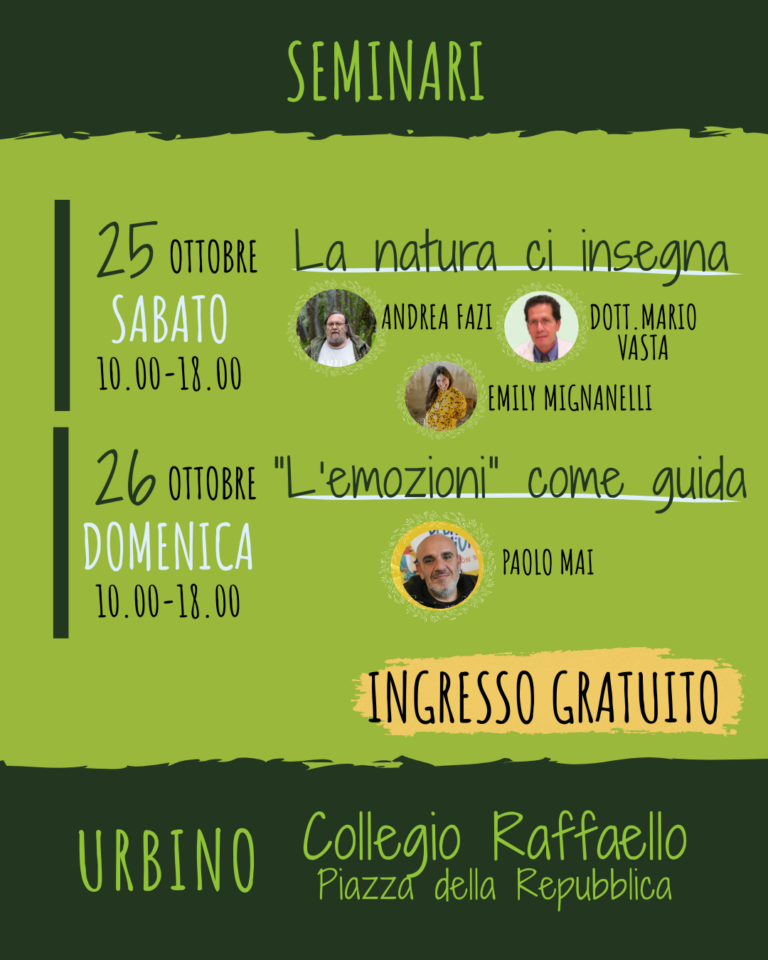 “La Natura, preziosa alleata per il benessere”: a Urbino ciclo di eventi gratuiti