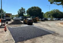 Proseguono gli interventi di manutenzione: riquadrature stradali in diverse vie della città