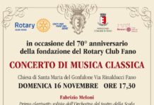 “Note di Solidarietà”: concerto per i 70 anni del Rotary Club di Fano