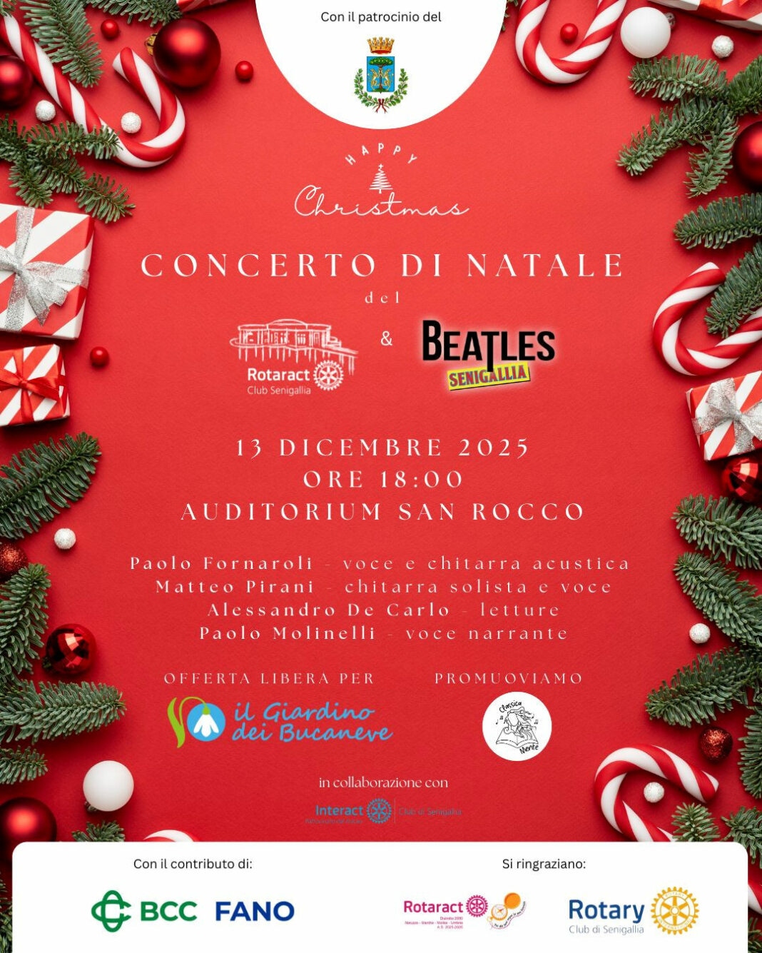 13.12.2025-Happy Xmas-Il Concerto di Natale del Rotaract e BeatleSenigallia-Volantino