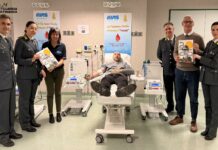 Gesto di solidarietà a Torrette: i finanzieri donano il sangue