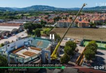 Paladionigi di Vallefoglia, pronta la maxi-trave da 40 metri: verso la chiusura del nuovo impianto