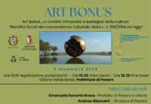 Art Bonus, venerdì 5 dicembre a Pesaro il convegno organizzato da Fondazione ed Ordine dei Commercialisti