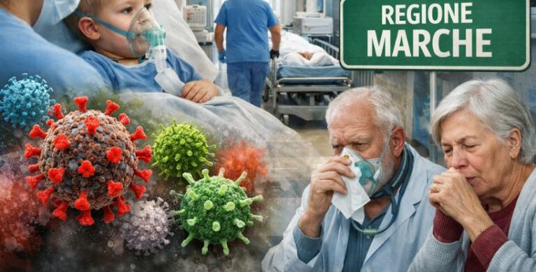 Virus respiratori, nelle Marche impennata dei contagi e dei ricoveri