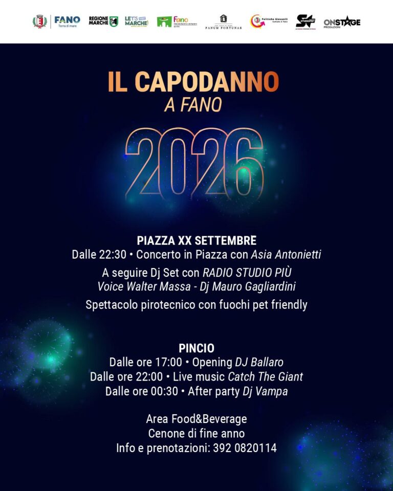 Fano, Natale scintillante dalle stelle ai fuochi: concerti ed eventi fino a San Silvestro