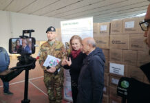 Colletta solidale del Reggimento Pavia: donati 700 chili di alimenti