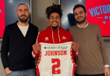 Basket, Johnson: “A Pesaro motivatissimo, arrivare alla VL il meglio che potessi chiedere”