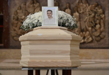 Michele Riglietti, l’ultimo saluto nella chiesa di Montecchio a Vallefoglia (VIDEO)