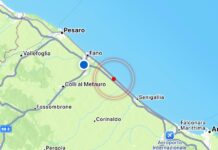 Terremoto: scossa di magnitudo 2.5 a Mondolfo, avvertita dalla popolazione