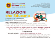 A Fano un corso gratuito per educatori e volontari: “Relazioni che educano”