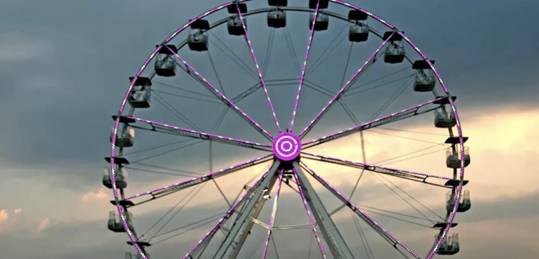 Torna la ruota panoramica a Pesaro: pronta per Pasqua meteo permettendo