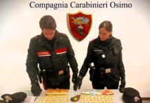 Pusher arrestato tra Filottrano e Jesi: sequestrati 140 grammi di cocaina