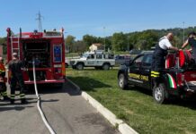 Fano – Esercitazione antincendio della Protezione Civile al ‘Codma’