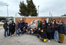 Vallefoglia, inaugurato al campo Spadoni il mosaico “Terra di Piloti e di Motori”