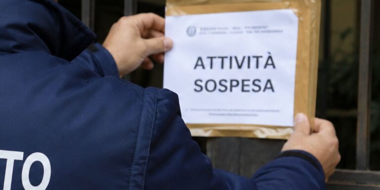 Controlli dell’Ispettorato del Lavoro nel Pesarese: scoperti 5 lavoratori in nero e sospese 4 attività