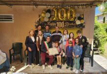 Anna Maria Santarelli compie 100 anni: gli auguri del sindaco Luca Serfilippi
