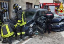 Sassocorvaro, incidente in via Gramsci: un ferito estratto dai Vigili del Fuoco