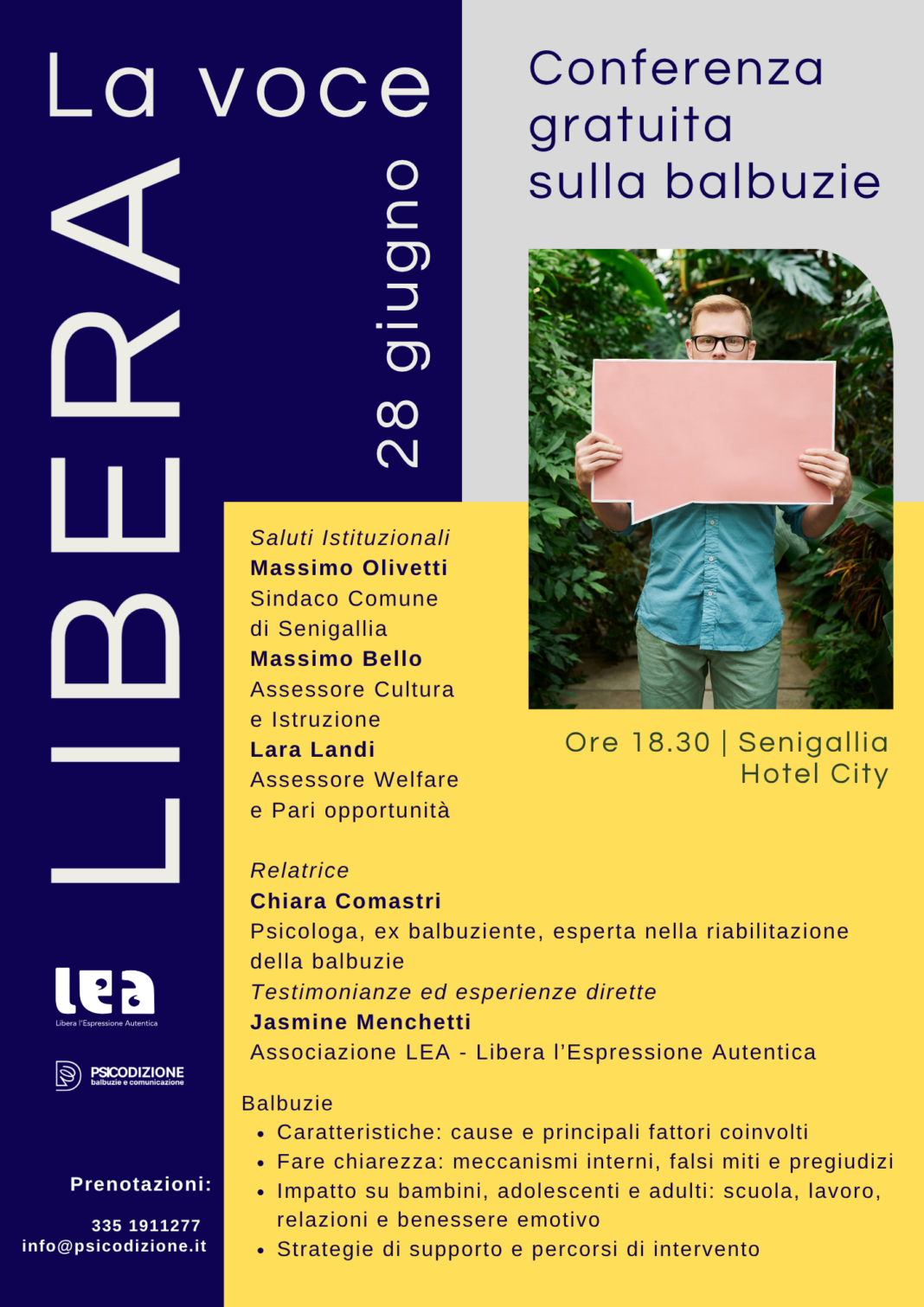Conferenza Balbuzie_La voce libera