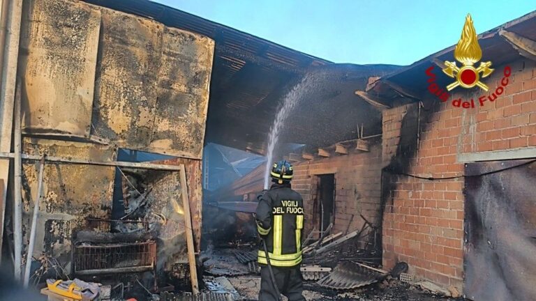 Incendio in un capanno agricolo a Montemaggiore al Metauro, una persona trasportata in ospedale