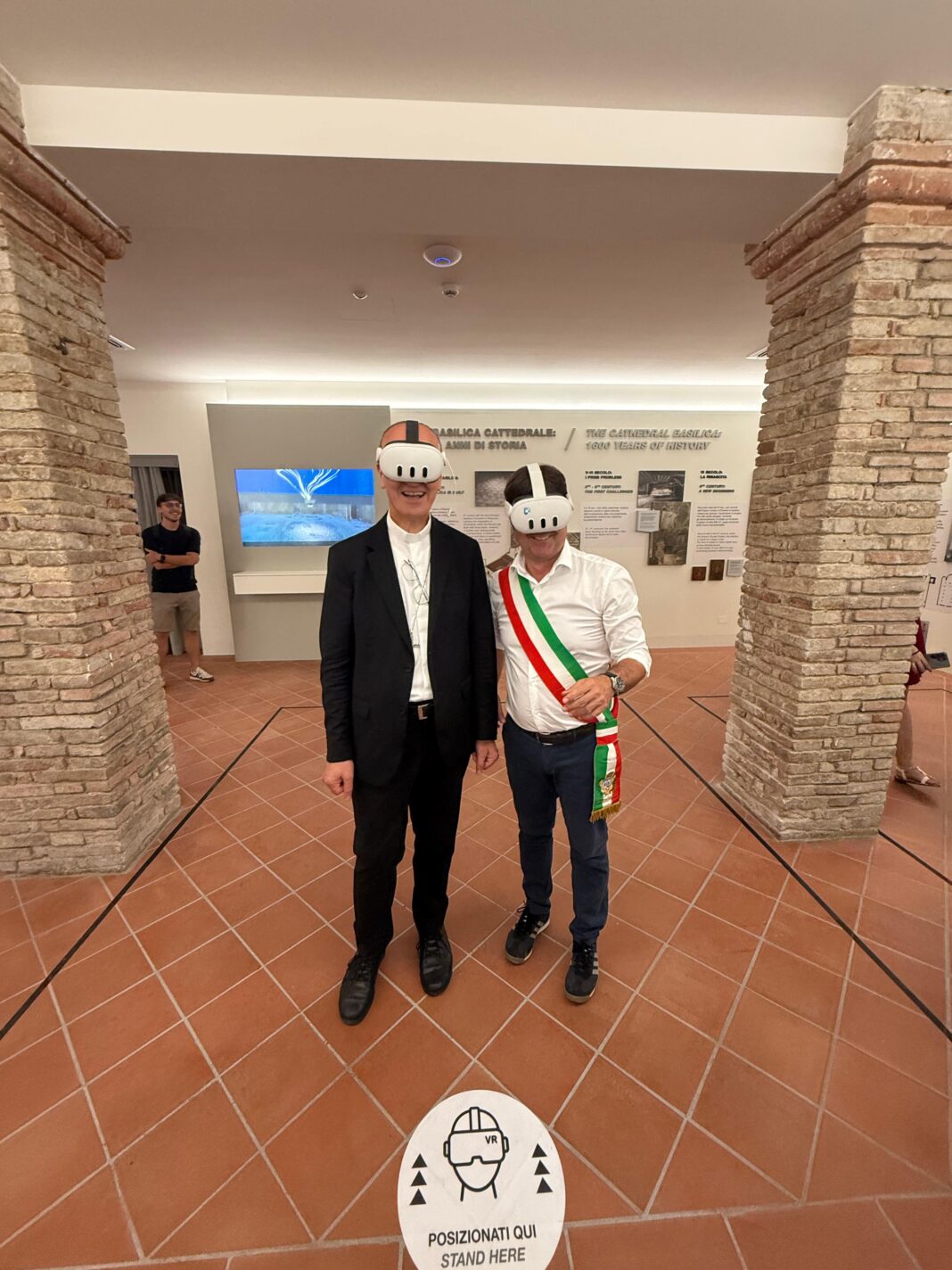 L'arcivescovo di Pesaro Monsignor Sandro Salvucci e il Sindaco Andrea Biancani