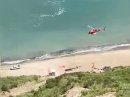 Fiorenzuola di Focara, elicottero in azione per il consolidamento della falesia