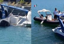 Barca semiaffondata al porto di Pesaro, interviene la Protezione Civile