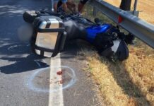 Scontro tra auto e moto sulla Provinciale Urbinate: ferito il motociclista
