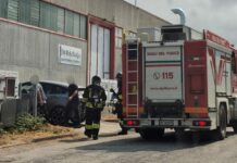 Principio d’incendio in un silos alla “FCT Italy Design” di Cerbara: intervento dei Vigili del Fuoco
