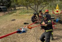 Mombaroccio, cade in un pozzo profondo 20 metri: salvato dai Vigili del Fuoco