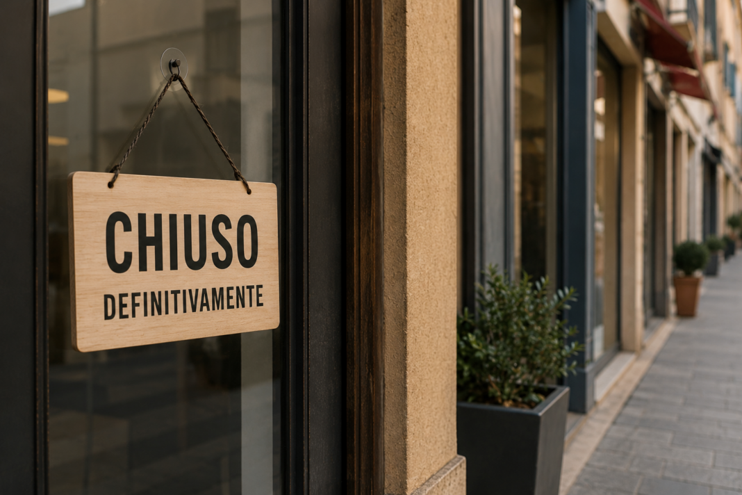 negozio chiuso chiusure