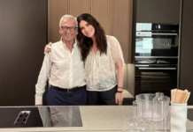 Laura Pausini a Pesaro, visita speciale alla Scavolini