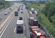 Camion in fiamme sull’A14 tra Pesaro e Fano: traffico rallentato in direzione sud