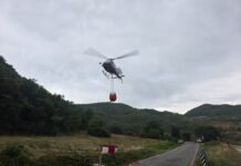 Incendio a Cagli, riaperta la provinciale 29 Pietralunga: rogo domato con l’elicottero