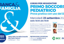 Primo soccorso pediatrico: da BCC Fano un incontro informativo gratuito dedicato ai neogenitori