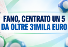 Fano, centrato un “5” al SuperEnalotto da oltre 31mila euro