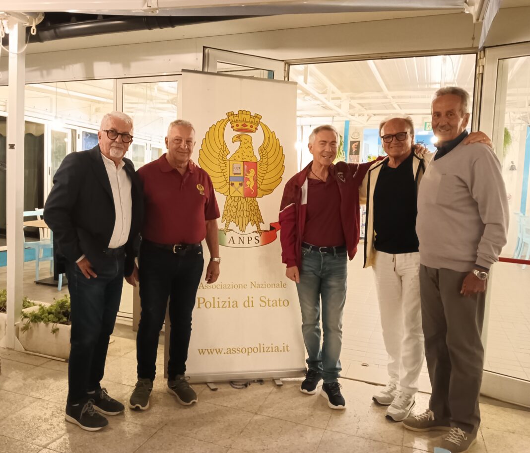 Da sinistra: Giancarlo Sperindio, Alfredo Marra, Gianni Lucarelli, Sandro Serfilippi e Fiorenzo Zaganelli