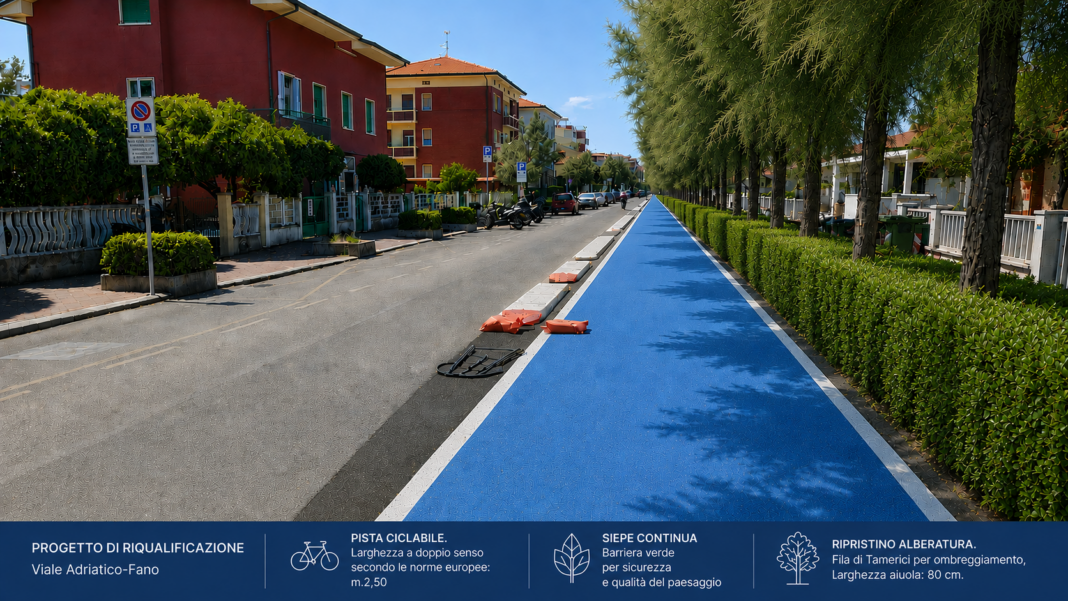 Immagine Viale Adriatico con IA
