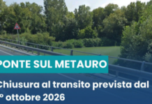Fano, Ponte sul Metauro chiuso dal 1° ottobre per lavori