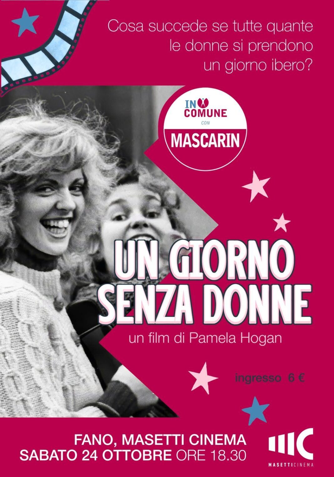 manifesto UN GIORNO SENZA DONNE Fano
