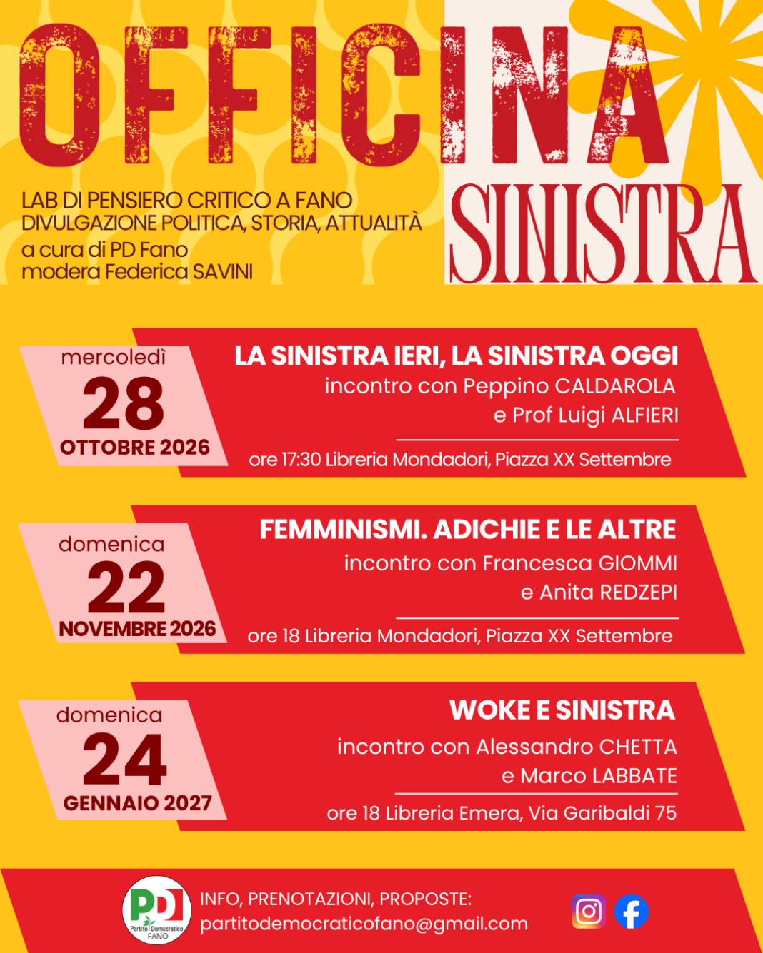 officina sinistra programma